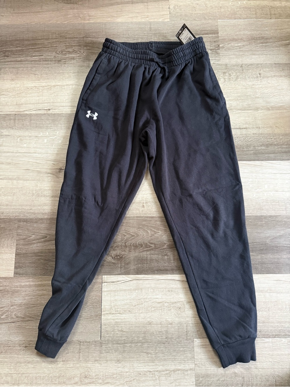 Under Armour Men's Rival Fleece Joggers NWT LT LARGE TALL BLACK